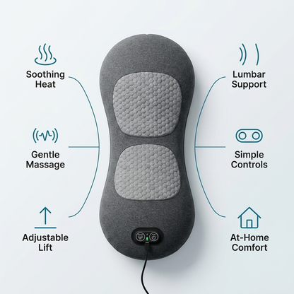 Renva BackRestore Pro | 3-in-1 Heated Lower Back Massager