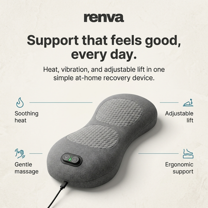 Renva BackRestore Pro | 3-in-1 Heated Lower Back Massager