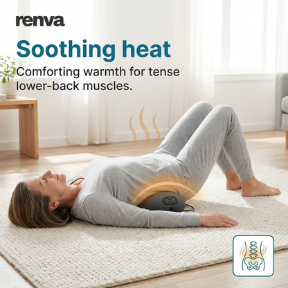 Renva BackRestore Pro | 3-in-1 Heated Lower Back Massager